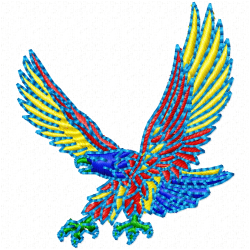 Eagle And Falcon Embroidery Design 7
